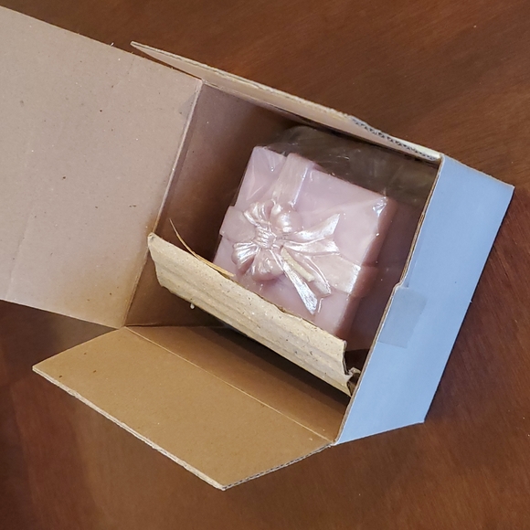 4x Candle with holder 2" pink - Picture 2 of 4